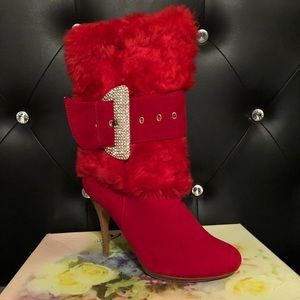 Red boots size 10